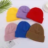 Gorros grisões/caveira tampas de gaiola de gordea chapéu de malha de garoto de garoto marinheiro manuks moda chapéu curto cor sólida