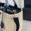 حقيبة تسوق منسوجة الأزياء مصممة للنساء أكياس الكتف
