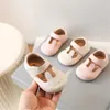 First Walkers Spring Baby Shoes Leather Cute Rabbit Pattern Toddler Girls Princess Shoes Soft Sole Outdoor Tennis Fashion Kids Shoes 230314