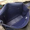 35cm Man Messenger Purse Brand Designer Bag Handmade Quality Togo Leather Wax Stitching Navy Blue Many Colors Fast Derviric