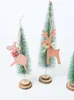 Decorazioni natalizie 5 pezzi Pendenti Ornamenti per alberi in legno Cervi Festa fai da te Regalo per bambini Decorazione da appendere1