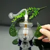 Smoking Pipes Hot-selling color tripod glass cigarette kettle in Europe and America Great Pyrex Glass