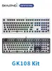 GK108 Hot-Swap DIY benutzerdefiniertes mechanisches Tastatur-Kit mit RGB-Hintergrundbeleuchtung, vollständig NKRO-Gaming-Tastatur, unterstützt RGB 3/5-poliger Schalter