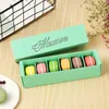 Macaron 6 Packs Mini Cupcake Boxes With Lid Drawer Packaging Box For Party Chocolate Box dh3200