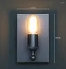 Wall Lamp Simple Retro Black Iron Nordic American Village Restaurant Balcony Bedside Nostalgic Sconce Light