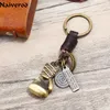 Keychains Tren Vintage Punk Boxing Gs chain Car Chain Promotion Small Gift Leaer Metal Ring Jewelry Accessories L230314