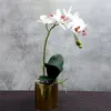 Dekorativa blommor konstgjorda bonsai anti fade plastiska bröllopsfest falsk fjäril orkidé för vardagen