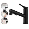 Bathroom Sink Faucets 304 Stainless Steel Black Drawing Basin Brushed And Cold Mixed Water Multifunctional Washbasin Upper Spray