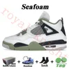 Com Box Air Jordan 4 Tênis de basquete masculino de alta qualidade Jumpman 4s Desert Moss Taupe Haze University Blue Oreo Sail criado gato preto feminino tênis tênis tamanho 36-47