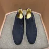 Chelsea buty oryginalne skórzane buty męskie buty krowy zamszowe kostki czarne brązowe męskie styl brytyjskiego w stylu zimowe botki wiosenne