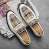 2023 Mężczyzn Casual Buty Spring and Autumn Spinted Buese Buty Męskie Party Modne buty