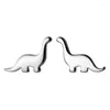 Ohrstecker Mini-Dinosaurier für Mädchen und Teenager, echtes 925er-Sterlingsilber, niedliche minimalistische Schmuck-Accessoires