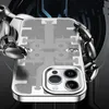 Coque Slim Gear mécanique pour iPhone 14 Pro Max 13 12 Housse à boucle élastique