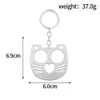 Fashion Party Gifts Safety Keychain Multi Function Cat Shape Keychain Women Men Handbag Bags Pendant Keyring Can Customize Logo H23-26