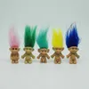 Doll Colorful Hair Troll Family Members Daddy Mummy Baby Boy Girl Leprocauns Dam Trolls Toy Gifts Happy Love Family WCW38455