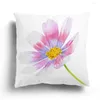Pintura a tinta de travesseiro Fronha de pelúcia Flor Prophcase Decoração do sofá Tampa de padrão personalizável
