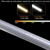 Bulbs LED Tube Integrated Light 20W 57CM Fluorescent Bulb Wall Lamp Lampara Kitchen Cold White / Warm 110V 220VLED