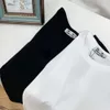 T-shirt oversize DUYOU con lettere vintage in jersey di lavaggio T-shirt in cotone 100% da uomo T-shirt basic casual da donna Top classici di qualità DY9016