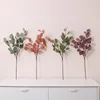 Decorative Flowers Artificial Single Money Leaf Silk Green Plants Wedding Pography Props Home Living Room Garden Fake Accessories Decor