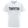 Męskie koszulki Trapstar Londyński list drukowane mężczyźni T-shirty Oddychane, duże krótkie rękawie Casual Marka Tee Ubranie Soft Cotton Streetwear 230313