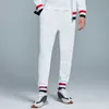 Rosso bianco e blu Waffle Bonzero Leggings alla moda per uomo Pantaloni sportivi casual da donna Primavera Autunno Nuovi stili