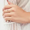 Cluster Rings YFN 14k Yellow Gold 1.5 MM Band For Women Solid Engagement Wedding Ring