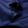 Camicie casual da uomo Anti-rughe Elasticità senza stiratura Abito da uomo slim fit Camicia a maniche lunghe casual Bianco Nero Blu Rosso Camicie da uomo sociali 230314