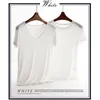 女性用TシャツMRMTブランド女性のTシャツShort-Sleeve V-Neck Round Collar Knit Rib純粋な色Tシャツの女性ファッショントップTシャツTシャツ230314