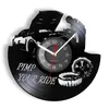 Wandklokken American Classic Car Record Clock voor garage Turning Studio Auto Wheel Tyre Sport Rim Canved Music Retro