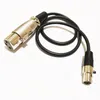 Câbles audio, XLR 3 broches femelle vers mini-XLR 3 broches femelle câble de connecteur d'extension de microphone audio environ 0,5 m/1 pièce