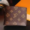 2023 Top High quality luxurys designers wallets cardholder France Paris plaid style mens women high-end wallet With box luxurybag116 AA