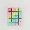 Número do teclado mecânico Teclado PBT 17 TELAS CAPAPAP LATERIDADE PRIMENTE PROMUTADA PARA BLANK SUNSET TECHADO NUMÉRICO MX MINI NUMPAD TENCECAP