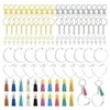 Keychains 280 Pieces Acrylic Key Chain Tassels Set Including 20 Blanks 40 Keychain Hooks Rings