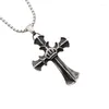 Pendentif Colliers Couronne Croix Collier Vintage 316 En Acier Inoxydable Élégant Hommes Mode Bijoux Cadeau