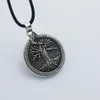 Kettingen Punk Style Fashion Jewelry Noorse Viking Ouroboros Snakes Tree of Life Pendant Necklace