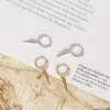 Dangle Earrings KAMIRA Genuine 925 Sterling Silver Cute Sweet Small Stick Hoop For Women Girl Wedding Party Simple Jewelry Gifts