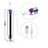 Liten Bullet Vibrator Mini Clitoral Stimulator Masturbators USB LADDA 10 Frekvens Bullet Vibrators Sexleksaker för kvinnor