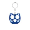 Fashion Party Gifts Safety Keychain Multi Function Cat Shape Keychain Women Men Handbag Bags Pendant Keyring Can Customize Logo H23-26