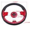 Univeral 13" 6 Bolt 320mm Racing Drifting Sport Steering Wheel RED Anti-Slip F1