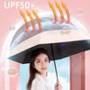 Зонтики женщины против UV 6-кратный зончик портативного зонтика.