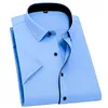 Chemises décontractées pour hommes d'été Chemises à manches courtes pour hommes Conception Coupe standard Confortable Chemisier formel d'affaires Homme Chemise blanche 8XL 7XL 6XL 5XL 230314