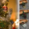 Dekorativa blommor Blomma hängande pendelle Party Supplies Pine Needle Branches Xmas Tree Ornament Jul Decoration Cone Holly