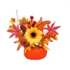 Decoratieve bloemen Pography Props ornament Artificial Thanksgiving Party Pumpkin Autumn Harvest Halloween Decorations