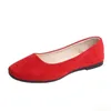 GAI Jurk Puntschoen Effen Kleur Zwart Chic Comfort Opvouwbare Flats voor Vrouwen Luipaard Bruin Platte Hak Schoenen 230314