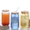 Home Creative Tumblers Glas-Cola-Tasse, leicht zu öffnende Glas-Saft-Tasse, Kaffee-Kaltgetränke-Tassen LT295