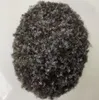 Pezzo di capelli umani vergini brasiliani Full Swiss Lace Baffi afro 4mm Onda afro Barba africana per uomini neri Consegna rapida espressa