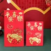 Wrap regalo 6pcs cinese anno 2023 buste rosse pacchetti primavera sacchetto di denaro hongbao busta hongbao