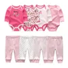 Ensembles de vêtements Automne bébé fille vêtements coton 68 pièces né bébé ensembles body pantalons bébé garçon vêtements hiver vêtements ensembles Roupas de bebe 230313