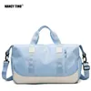 Bolsas ao ar livre Nancy Tino Sports Sports Sports Fiess Bolsa Ajustável Ginásia Bolsa de Duffle Big Travel para mulheres Viagem de fim de semana