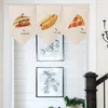 Vorhang, japanischer Halbvorhang, waschbar, niedlich, für Küche, Trennwand, kurze Tür, Café, Restaurant, hängende Vorhänge